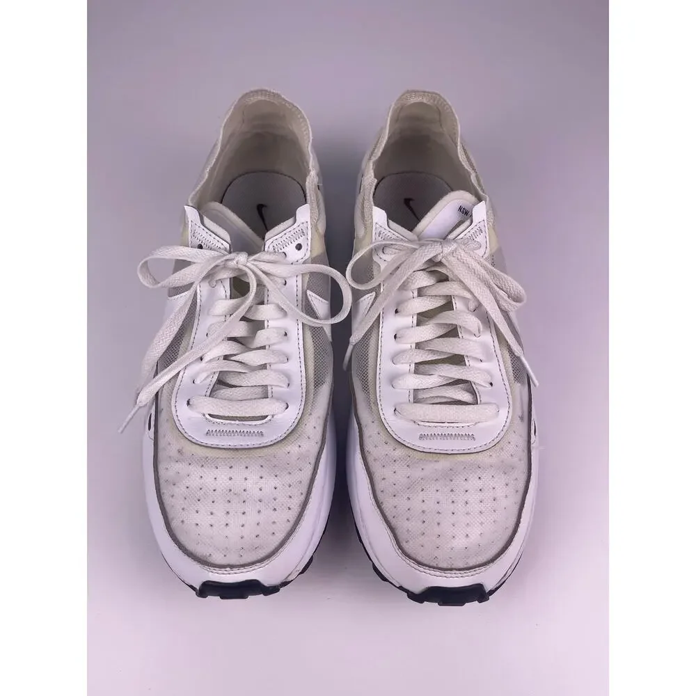 Nike Waffle One Women’s White Mesh Sneakers Size 10 Style DC2533-103 - Picture 2 of 10